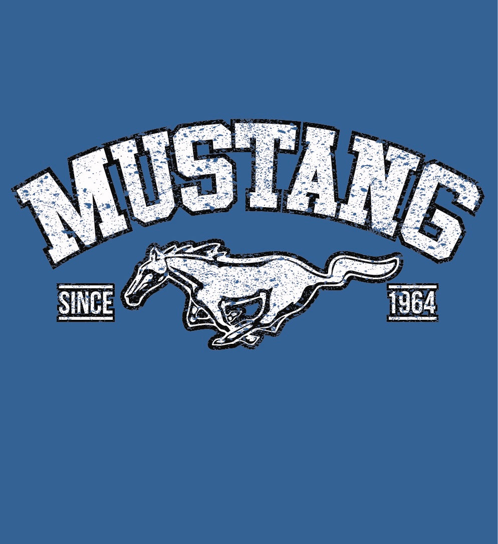 Ladies V-Neck Mustang