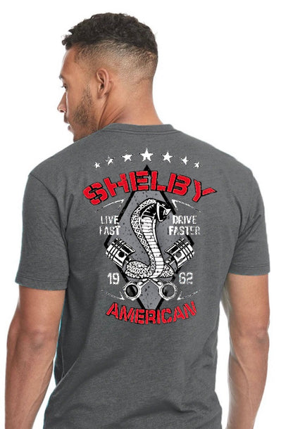 Shelby American - Live Fast, Drive Faster T-Shirt