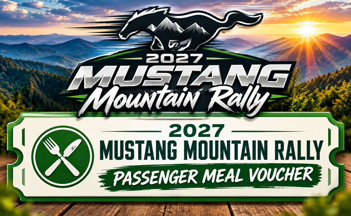 2027 Mustang Mountain Rally Passenger Meal Voucher