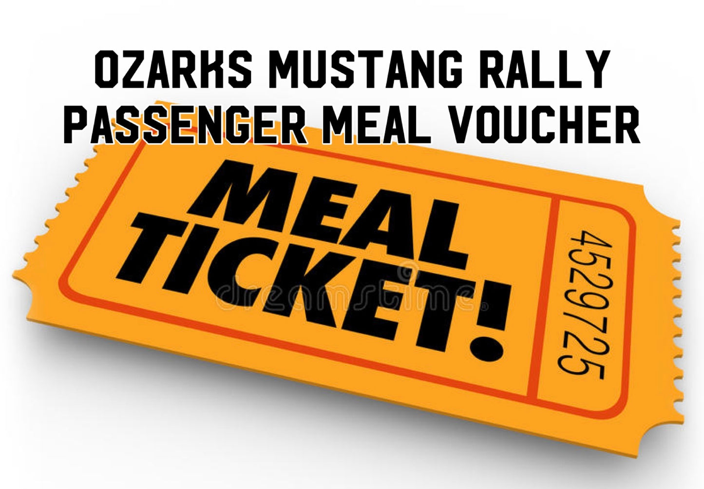 2025 Ozarks Mustang Rally - Passenger Meal Voucher