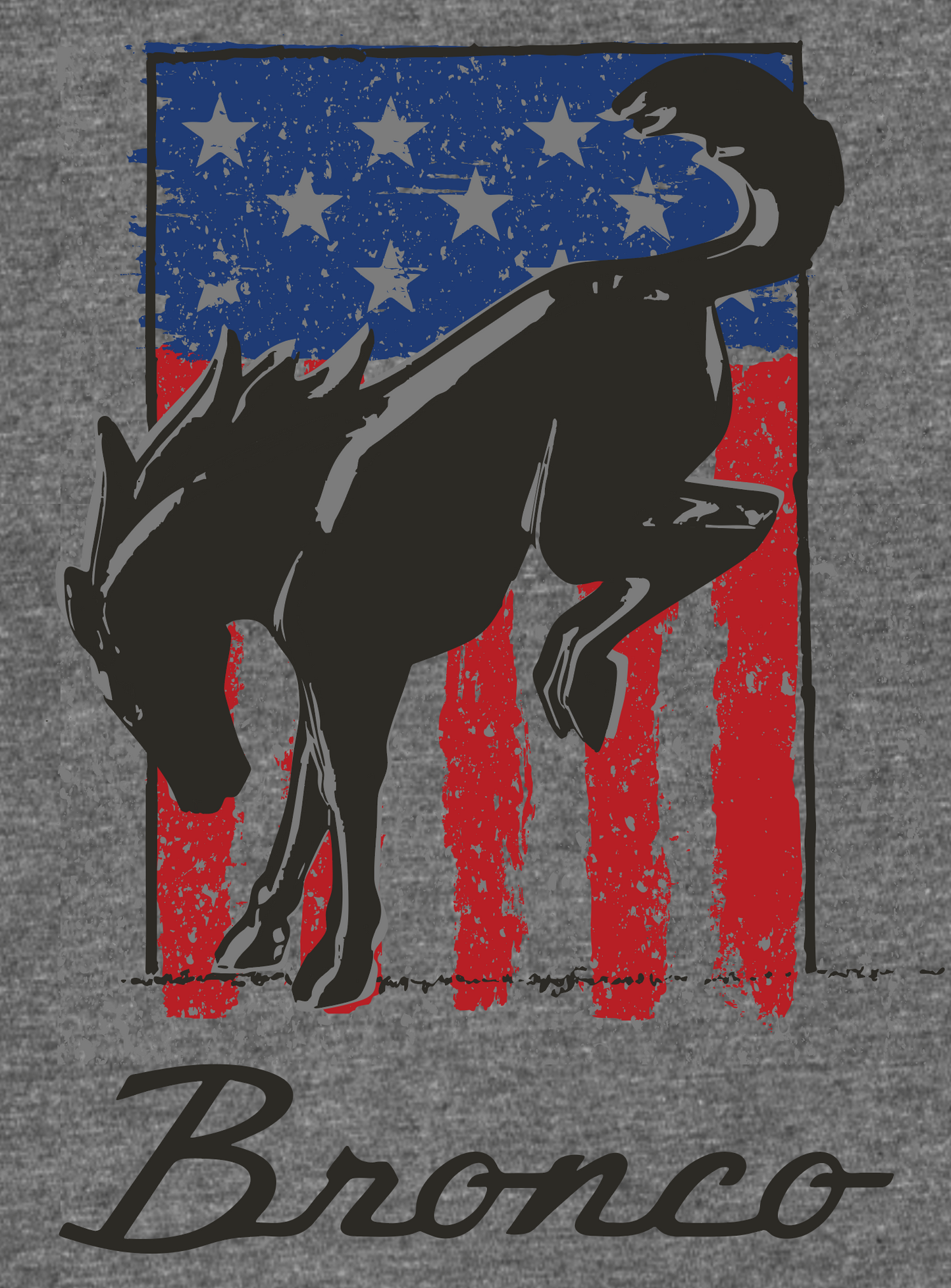 Bronco Flag T-Shirt