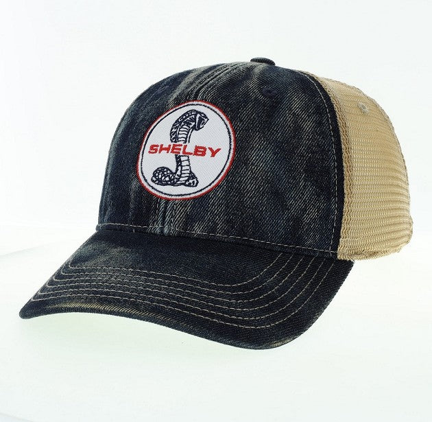 Shelby Round Logo Hat - Denim w/Color Patch