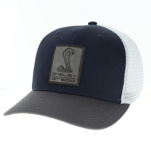 Shelby GT500 Hat - Grey Leather Patch – Red Mirror Events / Red Line ...